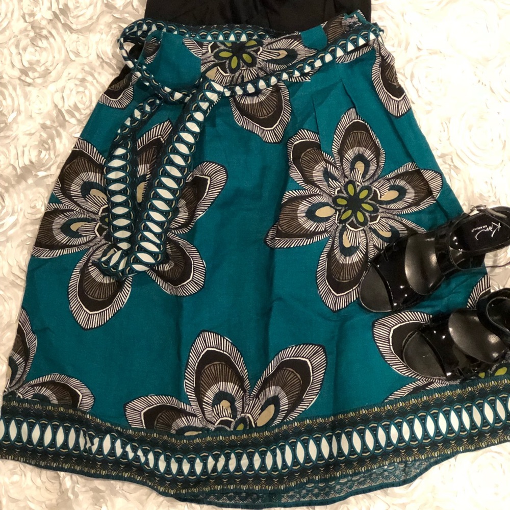 East 5th Linen Print Skirt Size 4